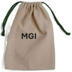Sac en lin à fond plat 100% biologique avec cordon de serrage, logo personnalisé, écologique, recyclable, en tissu de coton mousseline pour cadeau - Product Image 4
