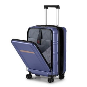 20 Inch Carry-On Luggage ABS+<b>PC</b> Double Spinner <b>Wheels</b> with TSA Lock Airline Approved Front Compartment 22 X 14 X 9 Dimensions - Product Image 5
