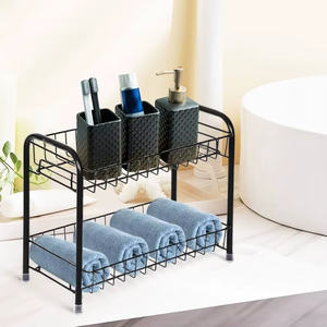 Unicorn Handicrafts Metal Wood <b>Organizer</b> Tray for Home Office <b>Desk</b> Kitchen Bathroom Cosmetics Jewelry and Accessories - Product Image 6