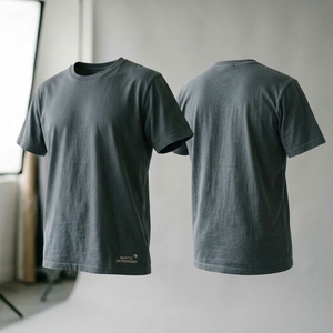 Camiseta de Lujo Personalizada para Hombre, 100% Algodón Pesado, Estilo Urbano, Hombros Caídos, Cuello Redondo, Secado Rápido, Transpirable, con Bolsillo - Product Image 3