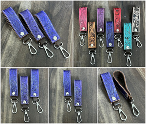 Nouveaux porte-clés élégants en cuir véritable, faits à la main, personnalisés, durables et résistants, en cuir de vache, porte-clés multi-usages - Product Image 3