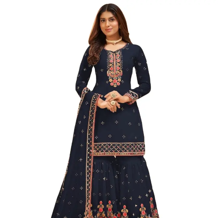 Indian Pakistani Wedding Party wear Embroidered Salwar Kameez for Women Online Shopping at Wholesale Rate from India