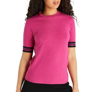 Camisetas de Mujer de Alta Calidad, Ajustadas, de Color Sólido, Estilo Casual, de Manga Corta - Product Image 2