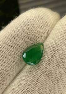 มรกตธรรมชาติทรงลูกแพร์ขนาด 11x7.70 มม. มรกตสวยงามสำหรับทำเครื่องประดับ - Product Image 3