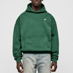 Sweat-shirt à capuche oversize pour homme, personnalisé, en molleton de coton, avec poche et logo sur le devant, style décontracté streetwear, coupe automne, vente en gros, USA - Product Image 2