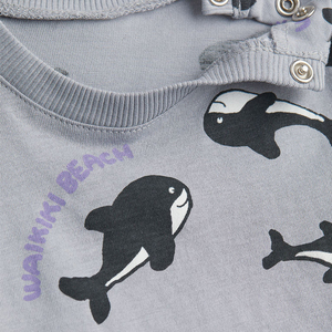ราคาขายส่ง ชุดเสื้อผ้าเด็กพิมพ์ลายตามสั่ง ผ้าฝ้าย 100% ชุดเสื้อผ้าเด็กผู้ชายและเด็กผู้หญิงสำหรับฤดูร้อน ขายส่ง ชุดเสื้อผ้าเด็กแบบ unisex - Product Image 5