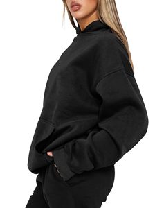 Sudadera con capucha para mujer, estilo jersey, holgada, cómoda y duradera, de tela de moda, superventas, para invierno, venta al por mayor - Product Image 2