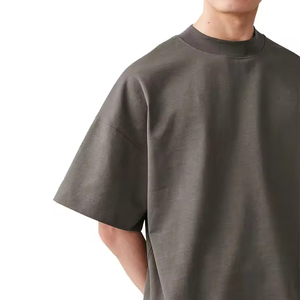 เสื้อยืดสตรีทแวร์ผ้าฝ้าย 100% สองชั้น เนื้อผ้ากันหนาว แขนสั้น ทรงปกติ คอกลม โลโก้ด้านหน้า แห้งเร็ว ระบายอากาศได้ดี สำหรับผู้ชาย - Product Image 2
