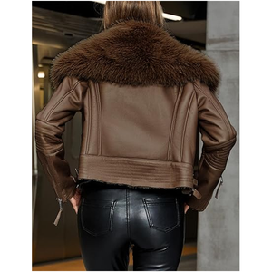 <b>Women's</b> Faux <b>Suede</b> Dyed Winter Puffer <b>Jacket</b> Breathable Waterproof Reversible Outerwear Everyday Fashion Custom Color & Logo - Product Image 6