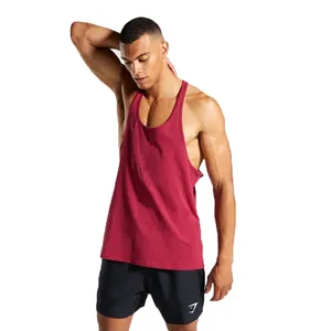 Débardeur de sport pour homme, coupe ajustée, 100 % polyester, séchage rapide, respirant, haute qualité, plusieurs couleurs - Product Image 5