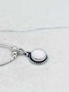 สร้อยคอโอปอลสีขาว งานแฮนด์เมด เครื่องประดับอัญมณี สง่างาม ของขวัญสำหรับผู้หญิง ขายส่ง - Product Image 3