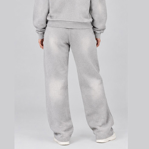 Joggers vintage délavés personnalisés pour femmes, pantalons de survêtement décontractés coupe ample en mélange de coton, style streetwear, bas de tenue tendance - Product Image 6