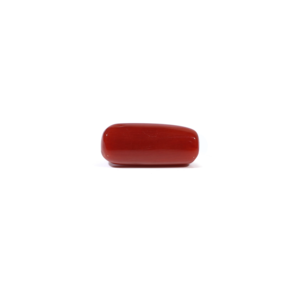 Natural Red Coral Oval Cabochon Loose Gemstone 4.5 Carat Certified Wholesale - Product Image 2