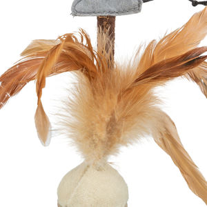 Palla Interattiva con Piume e Suoni da 15 cm, Giocattolo per Animali Domestici - Product Image 2