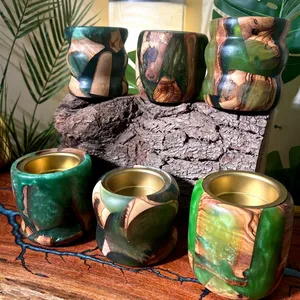 Quemador de Incienso Artesanal de Madera de Sándalo y Resina, Estilo Marroquí, Difusor de Aromaterapia Ecológico, Incienso Indio - Product Image 5