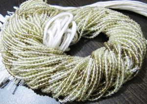 Cuentas de Cuarzo Natural Ojo de Halcón Facetadas en Forma de Rondelle de 2mm, Hilo de 13 Pulgadas de Largo - Product Image 2