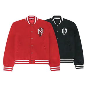 Veste universitaire personnalisée en tissu mémoire Streetwear pour hommes et femmes, veste de baseball Letterman avec motifs personnalisés, vestes d'hiver OEM - Product Image 5