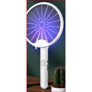 Raquette anti-moustiques électrique pliable rechargeable par USB et lampe tue-moustiques 2-en-1, appareil d'attraction des moustiques pour l'intérieur - Product Image 3