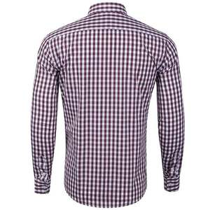 Men's Cotton Oxford Shirt Regular Fit Long Sleeve Plaid Dress Shirts Check Business Casual Button <b>Down</b> Shirt with Chest Pocket - Product Image 6