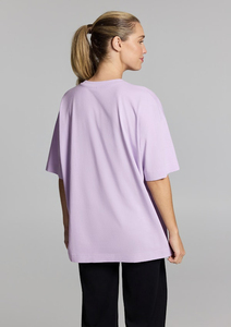 T-shirt en tricot à col rond et manches courtes pour femme, coupe ample, couleur unie, toutes saisons, haut basique - Product Image 5