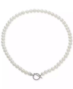 Collana con perle d'acqua dolce coltivate (7-8 mm) da 18 pollici |   Macy's - Product Image 1