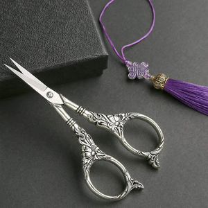 High Quality 3.5 Inch Stainless Steel <b>Sewing</b> <b>Scissors</b> Fancy Embroidery Sharp Tip Industrial DIY Use with Case Snipping <b>Scissors</b> - Product Image 3