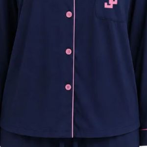 Ensembles de pyjamas en bambou personnalisés Jack and Jill pour femmes, doux, respirants, à manches longues, boutonnés, vêtements de nuit en deux pièces, vente en gros - Product Image 5