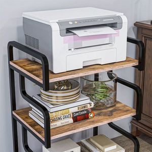 Free Standing 3-Tier Metal Printer Stand Premium Shelving Unit for Home or Office Storage - Product Image 6