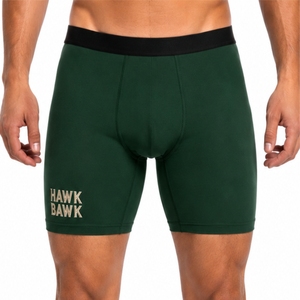 <b>Men</b> <b>Compression</b> <b>Shorts</b> Premium Stretch Breathable SupportMid Waist Embroidered Logo Breathable Spandex Cotton Blend <b>Shorts</b> - Product Image 1
