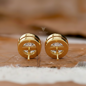 Pendientes de Diamantes Cultivados en Laboratorio con Certificación IGI VVS, Personalizados en Oro de 14K y 18K, Plata 925, Joyería de Diamantes Creados en Laboratorio para Hombres y Mujeres - Product Image 4