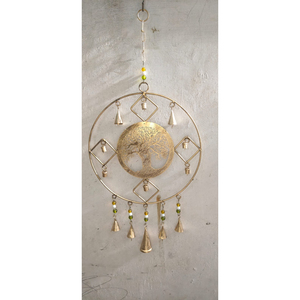 Campanas Navideñas Hechas a Mano al por Mayor, Campana Decorativa Colgante en Forma de Corazón de Metal Vintage con Cuerda de Yute para Fiestas Rústicas - Product Image 4