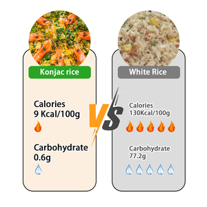 Riz de Konjac Faible en Calories Riche en Fibres 200g Poids Net Prêt à Manger Remplacement de <span class=keywords><strong>Repas</strong></span> - Product Image 3