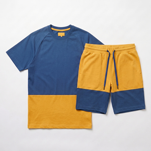 Conjunto de Camiseta y Pantalones Cortos de Algodón 100% con Estampado Personalizado para Hombre, Estilo Urbano, Ropa de Verano de Secado Rápido y Transpirable - Product Image 4