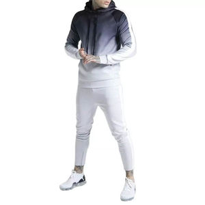 Survêtements d'hiver pour hommes, légers, respirants, avec sweat à capuche et pantalon pour la course à pied et l'entraînement - Product Image 2