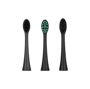 Cabezales de Repuesto para Cepillo de Dientes Eléctrico, Cerdas de Silicona Negra, Compatibles con Sonic+, Limpieza Dental - Product Image 1