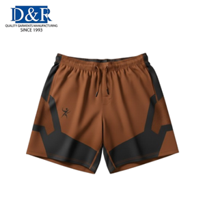 Shorts de sport pour hommes OEM de qualité supérieure de Malaisie, avec fermeture éclair, couleur unie, séchage rapide, pour la course, la gym, le fitness, l'entraînement athlétique, vente en gros personnalisée - Product Image 4