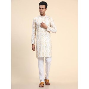 ชุดชุดนอน Kurta จากนักออกแบบพิมพ์ลายแขนยาวสำหรับงานเทศกาล - Product Image 1