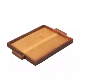 Bandeja de madera para cubiertos y alimentos, varios diseños, superventas, precio económico, bandejas de madera de diseño - Product Image 6
