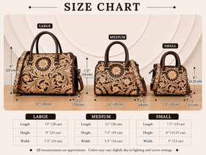 Bolsos de Lona Florales Hechos a Mano, Modernos y de Tamaño Mediano, Nuevos Bolsos de Viaje de Cuero Vacuno Genuino de Lujo, Unisex, para Gimnasio, Viajes Cortos y Fin de Semana - Product Image 2