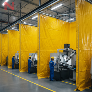 Cortina Industrial Ignífuga para Separación de Espacios en Cuartos de Máquinas, para Seguridad en Cuartos de Equipos y División de Áreas, Ambiente Limpio - Product Image 4