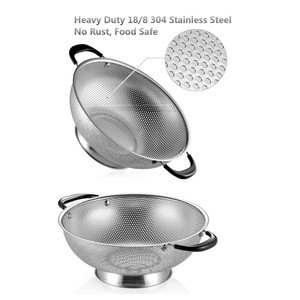 Rustproof Stainless Steel Frying Basket with Folding Handle for Oil Frying and Food Draining - Product Image 2