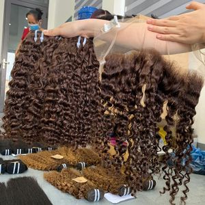 Extensions de cheveux humains vierges vietnamiennes Remy bouclés crépus eurasiens de haute qualité 100% sans enchevêtrement sans hangar - Product Image 6