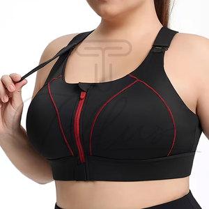 Latest Design Breathable Plus Size Women Sports Bra Front Logo High Support Yoga Fitness Gym Clothing Hot Sale - Product Image 5