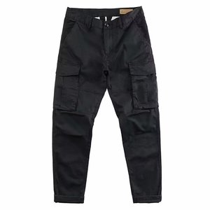 Pantalon cargo pour homme, coupe droite, ample, résistant aux taches, avec logo brodé personnalisé, prix d'usine Chine Bangladesh, OEM - Product Image 5
