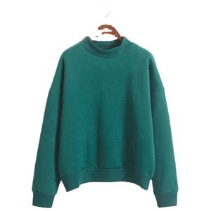 Venta al por mayor de encargo del logotipo de las mujeres sudadera OEM sudadera de invierno Casual mujeres sudadera de algodón Drop hombro sudaderas con capucha para mujer - Product Image 1