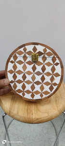 Unique Resin <b>Mosaic</b> Clutch Bag Inspired by Ancient <b>Tile</b> Art Animal Pattern Traditional Hand Bag - Product Image 3