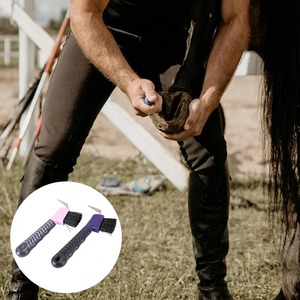 Cepillos para Pezuñas de Caballo, Cerdas Rígidas, Herramientas de Cuidado, Material PP TPE, Portátiles, Multiusos, Limpieza de Herraduras, Cuidado de los Patas - Product Image 3