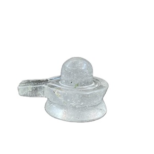 หินควอตซ์ใสธรรมชาติแกะสลักเป็นรูปชิวาวาลิงกัม หินบำบัดสำหรับเรกิ ของตกแต่งทางจิตวิญญาณ ขายส่ง - Product Image 1