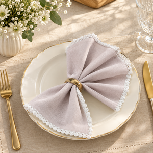RIDHI Modern Pink 100% Pure <b>Linen</b> Customized <b>Napkins</b> Handmade Square Plain Dyed Home Parties Farmhouse Decor Bridesmaid Gift - Product Image 1