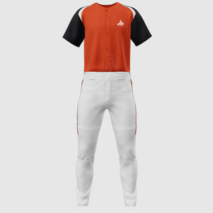 Fabrication en usine, uniforme de baseball 100 % polyester, matière respirante, couleur et design personnalisés. - Product Image 3